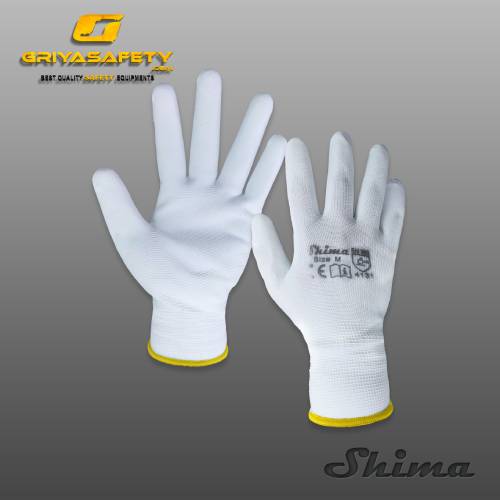 Industrial Gloves Palmfit White-M