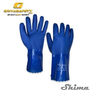 Jual Sarung tangan PVC Biru Jual Sarung tangan PVC Biru