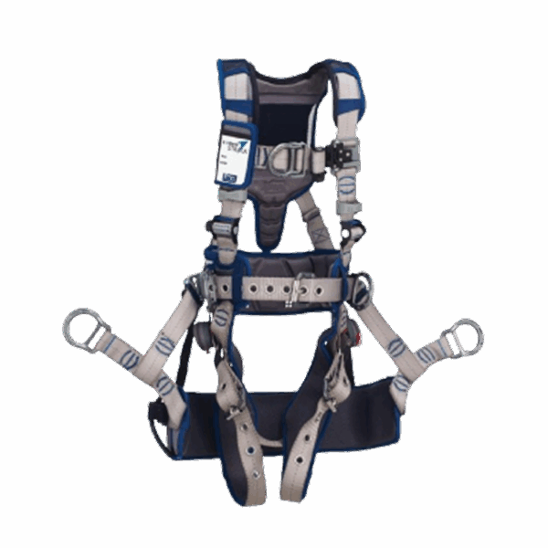 3M™ DBI-SALA® ExoFit STRATA™ Tower Climbing Harness 1112586, Grey, Blue, Medium, 1 EaCase