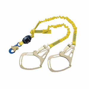 3M™ DBI-Sala® EZ-Stop™ Shock Absorbing Lanyard 1246351, Twin legs, Saflok™ Tower Hooks, 1.8 m, 1 EaCase