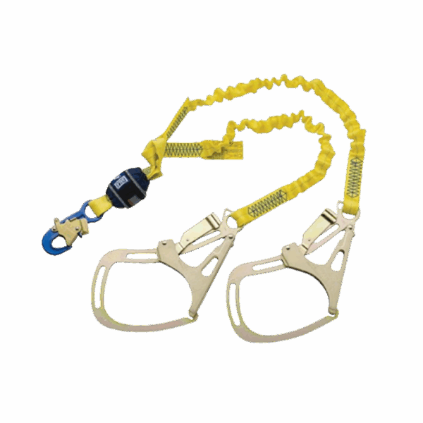3M™ DBI-Sala® EZ-Stop™ Shock Absorbing Lanyard 1246351, Twin legs, Saflok™ Tower Hooks, 1.8 m, 1 EaCase