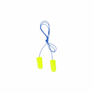 3M™ E-A-Rsoft™ Yellow Neons™ Earplugs 311-1250, Corded, Poly Bag, Regular Size, 2000 PairCase