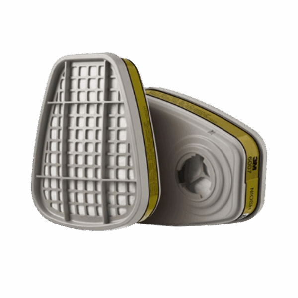 3M™ Mercury VaporOrganic VaporAcid Gas Cartridge 6007, 60 eaCase 3M™ Mercury Vapor/Organic Vapor/Acid Gas Cartridge 6007, 60 ea/Case