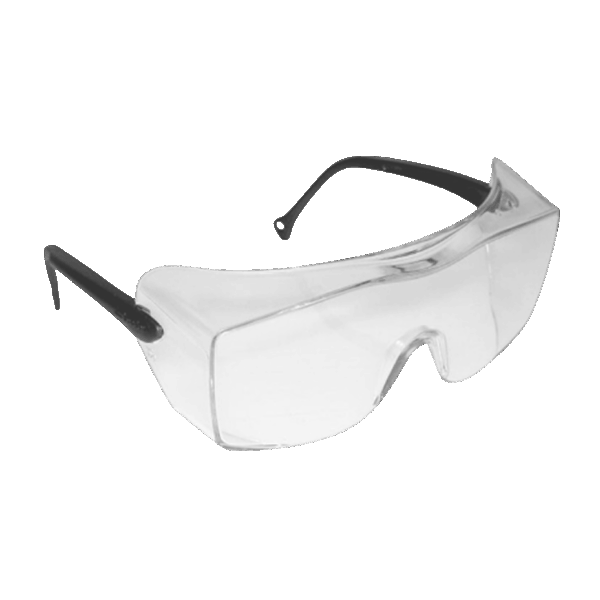 3M™ OX™ Protective Eyewear 12163-00000-20, Clear AF Lens, Black Secure Grip Temple, 20 ea/Case