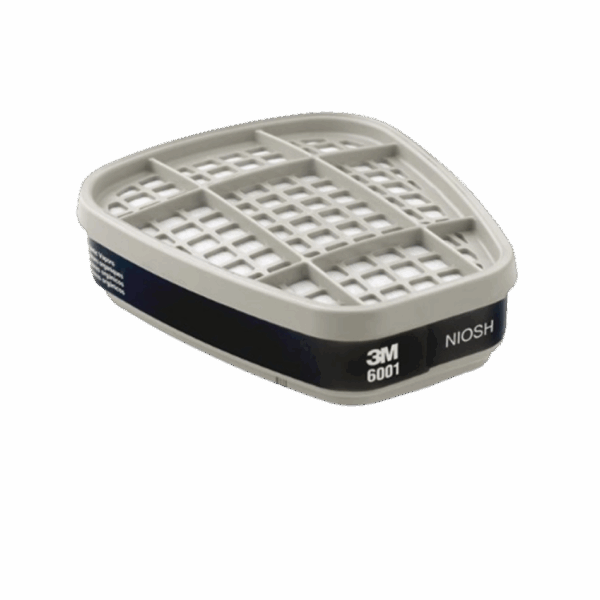 3M™ Organic Vapor Cartridge 6001, 60 ea/Case
