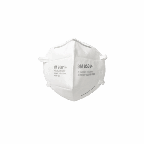 3M™ Particulate Respirator 9501+, KN95/P2, 50 ea/Box, 10 Boxes/Case