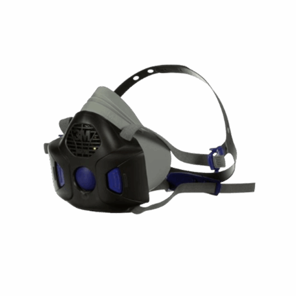 3M™ Secure Click™ Half Facepiece Reusable Respirator with Speaking Diaphragm HF-803SD, Large, 10 eaCase