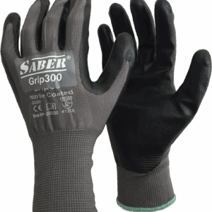 SABER GRIP 300 SG-300 NITRILE COATED GLOVES